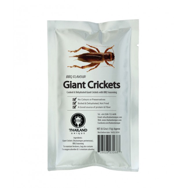 Oven Roasted Giant Crickets